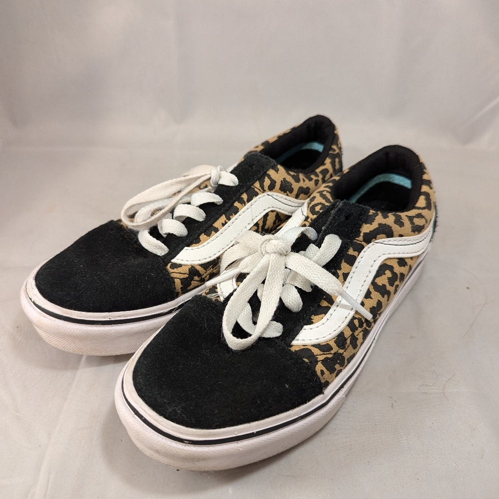 Vans leopard print vans comfy cush